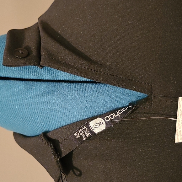 High Neck Asymmetric Midi Skater Dress - Picture 7 of 9